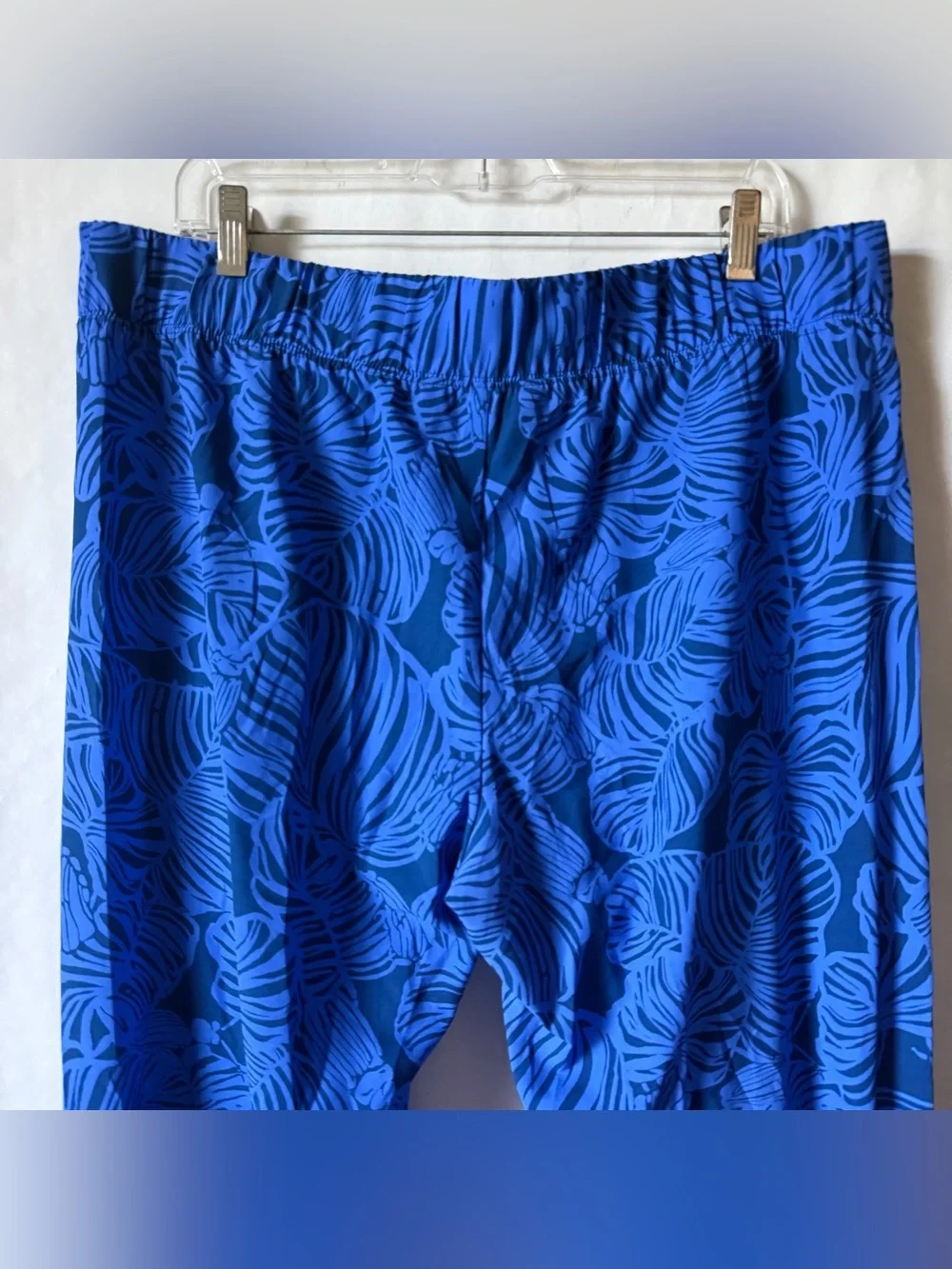 Lilly Pulitzer Size XL Bal Harbour Wide Leg Pants Palazzo Aegean Calypso Coast